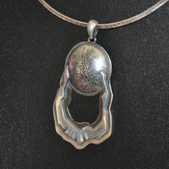 СРЕБЪРЕН МЕДАЛЬОН, РЪЧНА ИЗРАБОТКА